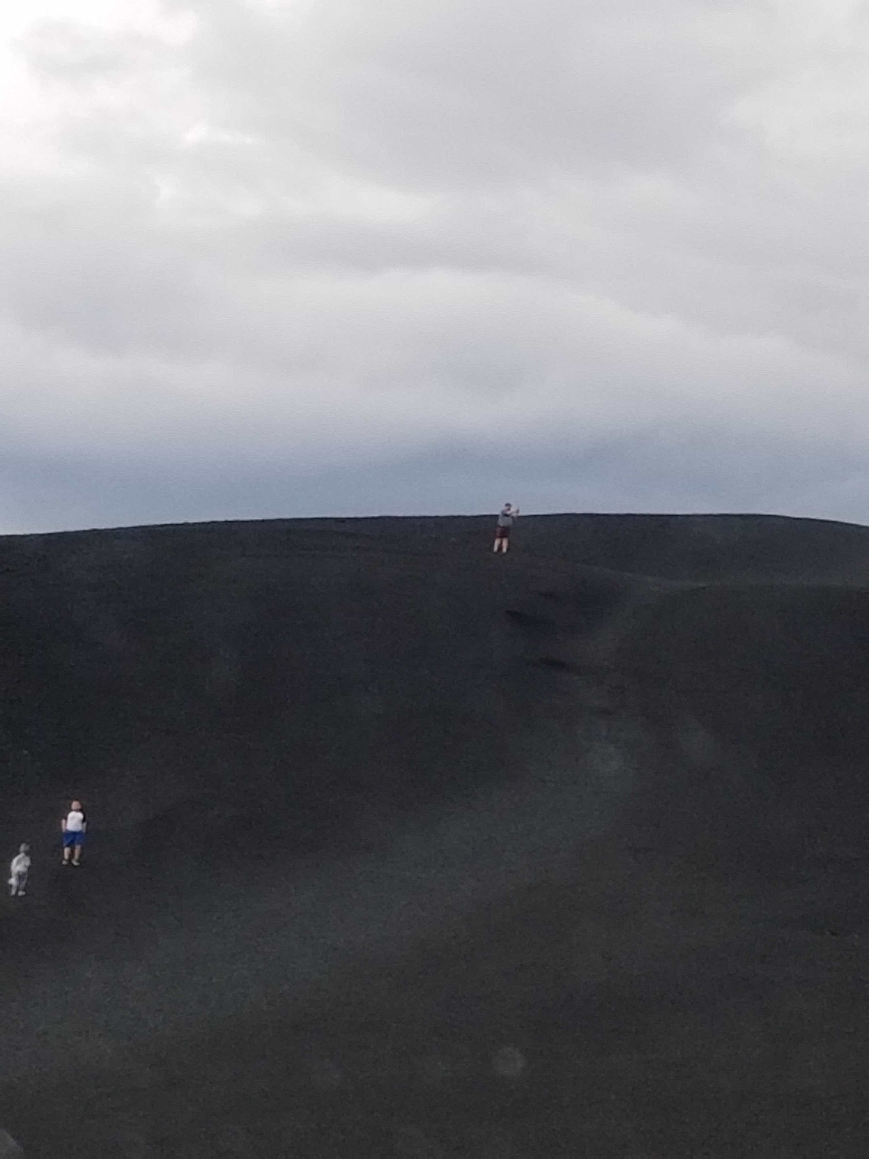 matt climbing large hill
