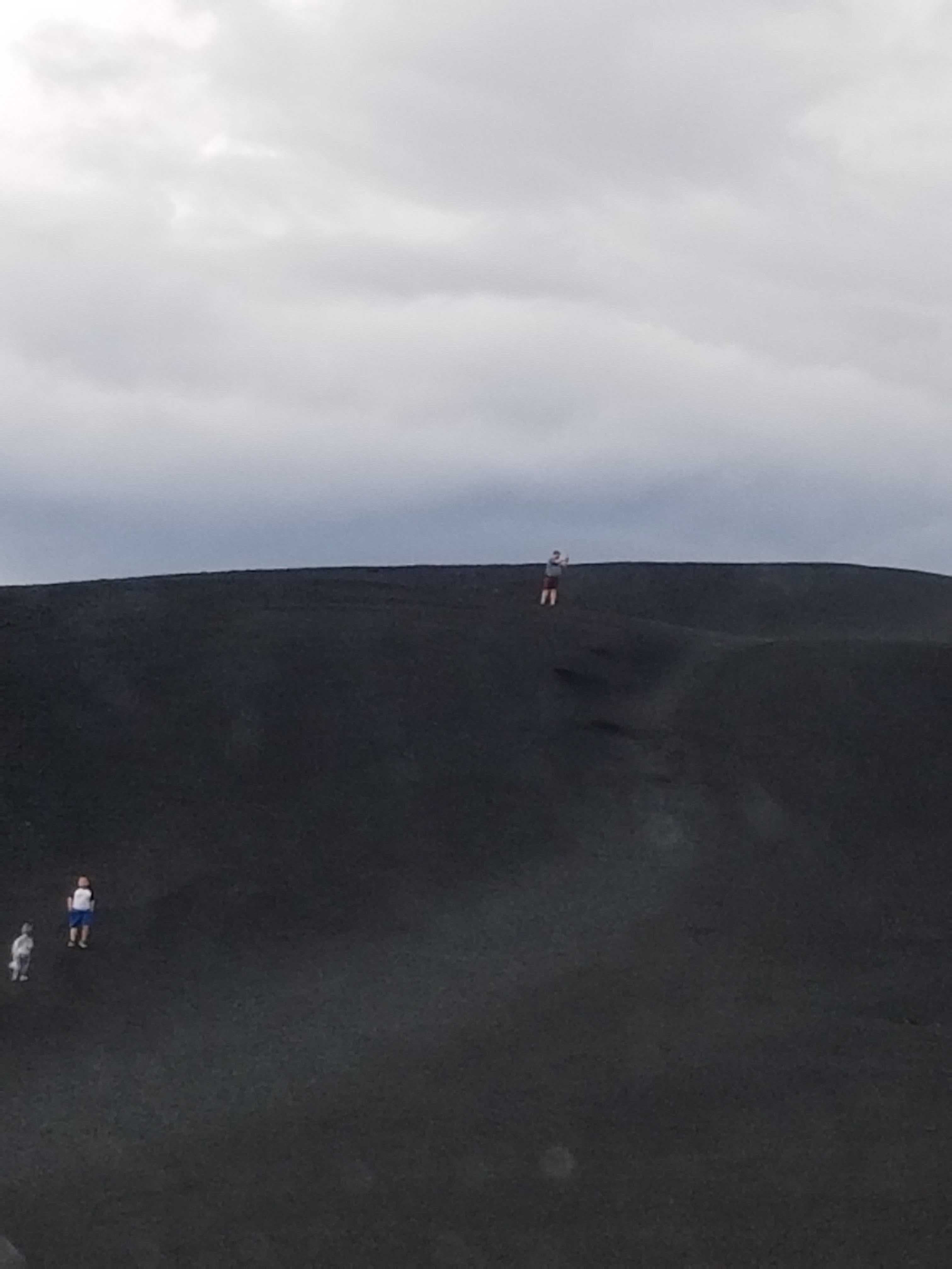 matt climbing large hill